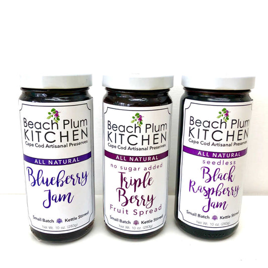 These jams make you think of the wonderful berry patches of Cape Cod! | Beach Plum Kitchen gourmet jam flavors | LaBelle's General Store