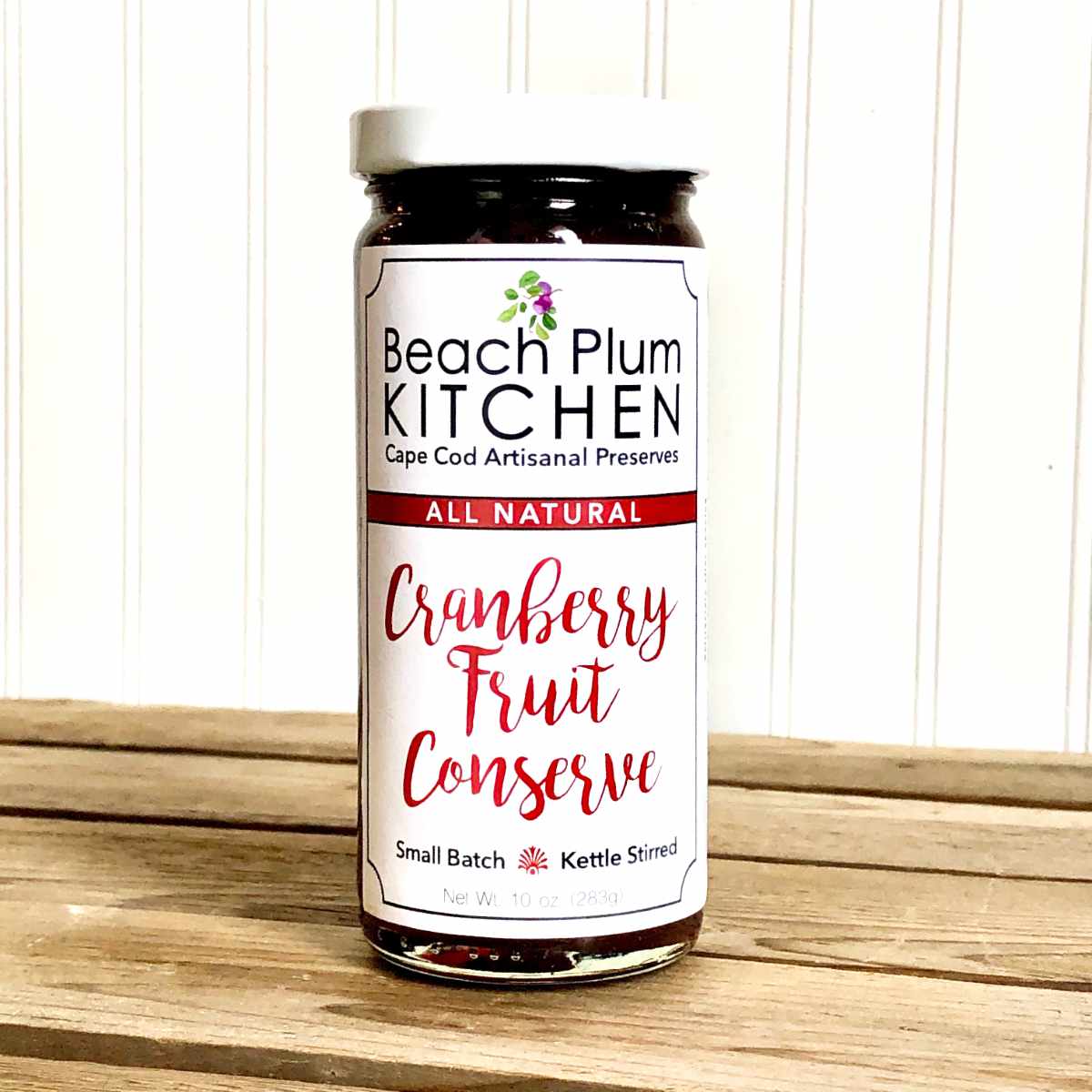 Cape Cod's Beach Plum Kitchen makes their signature amazing, artisanal Cranberry Pepper Jelly with all natural, non-gmo ingredients.