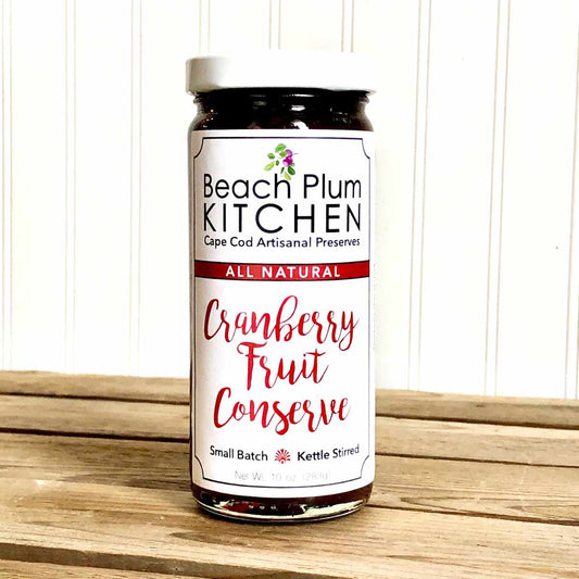 Cape Cod's Beach Plum Kitchen makes their signature amazing, artisanal Cranberry Pepper Jelly with all natural, non-gmo ingredients.