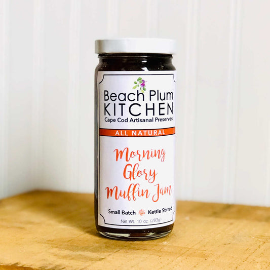 Add the taste of carrot cake to your breakfast with Cape Cod with Beach Plum Kitchen's Morning Glory Muffin Jam!