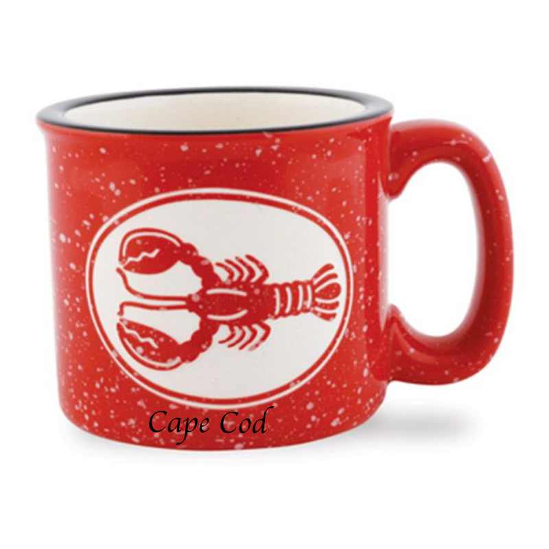 I love this adorable red camp style lobster mug! | LaBelle Cape Cod
