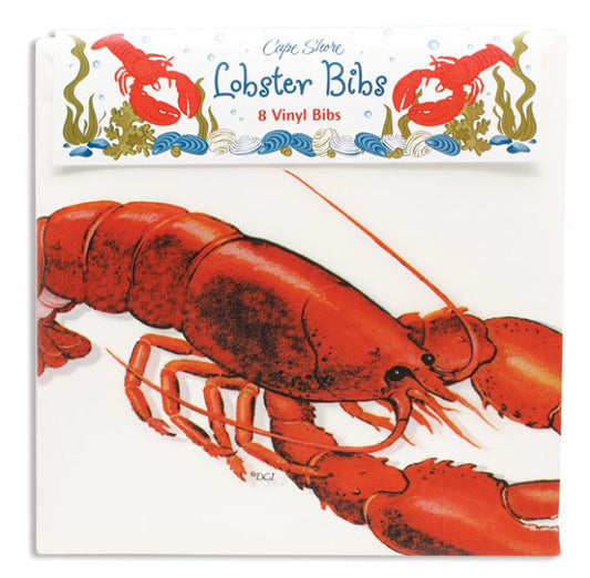 Set of 8 vinyl Lobster Bibs from Cape Shore