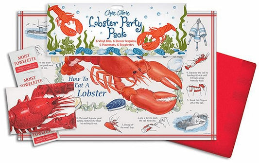 this is a must for your next Lobster bake! | Lobster Bib Party Pack | LaBelle's General Store