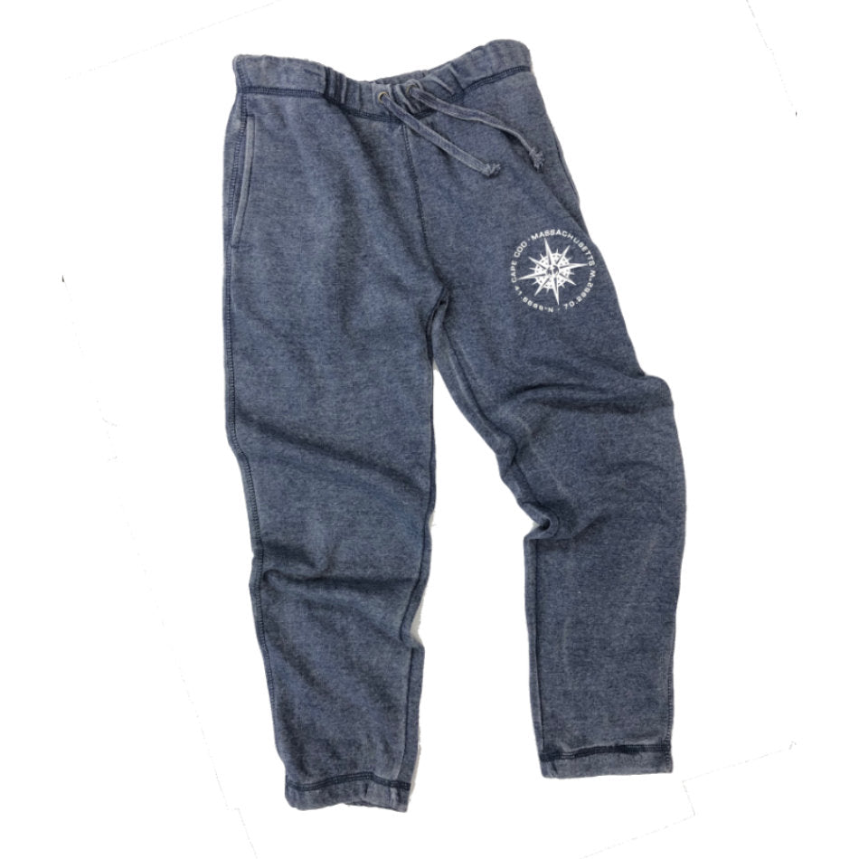 Subtle distressing furthers the lived-in look of our comfy varsity burnout style Cape Cod Sweatpants that fit soft down to the cinched hems. Awarded the name "The World's Most Comfortable Sweatpants"