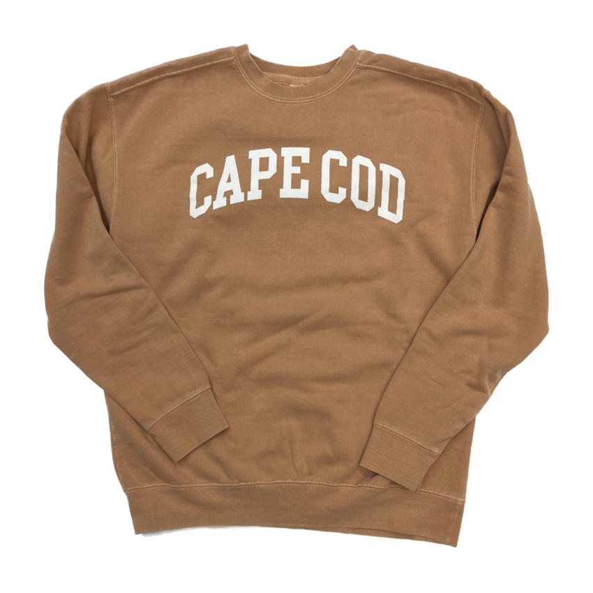 Cape Cod Comfort Dyed Crewneck in the color Latte | LaBelle's General Store