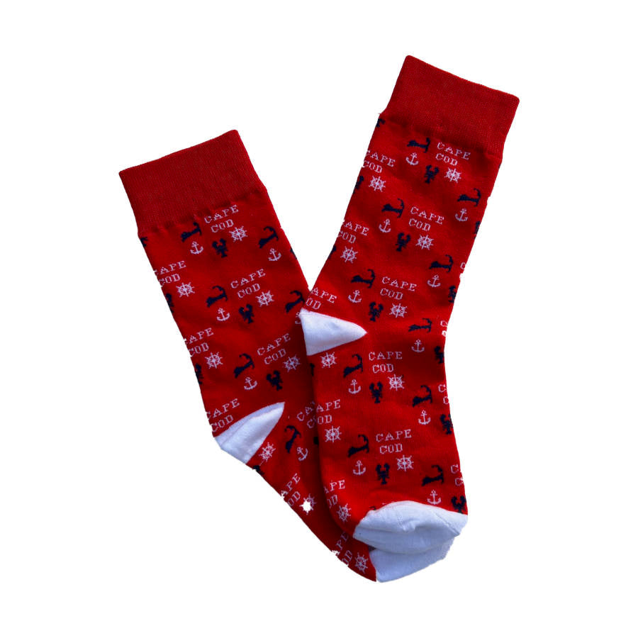 these are awesome socks! | Cape Cod Red Lobster Socks| LaBelle's General Store