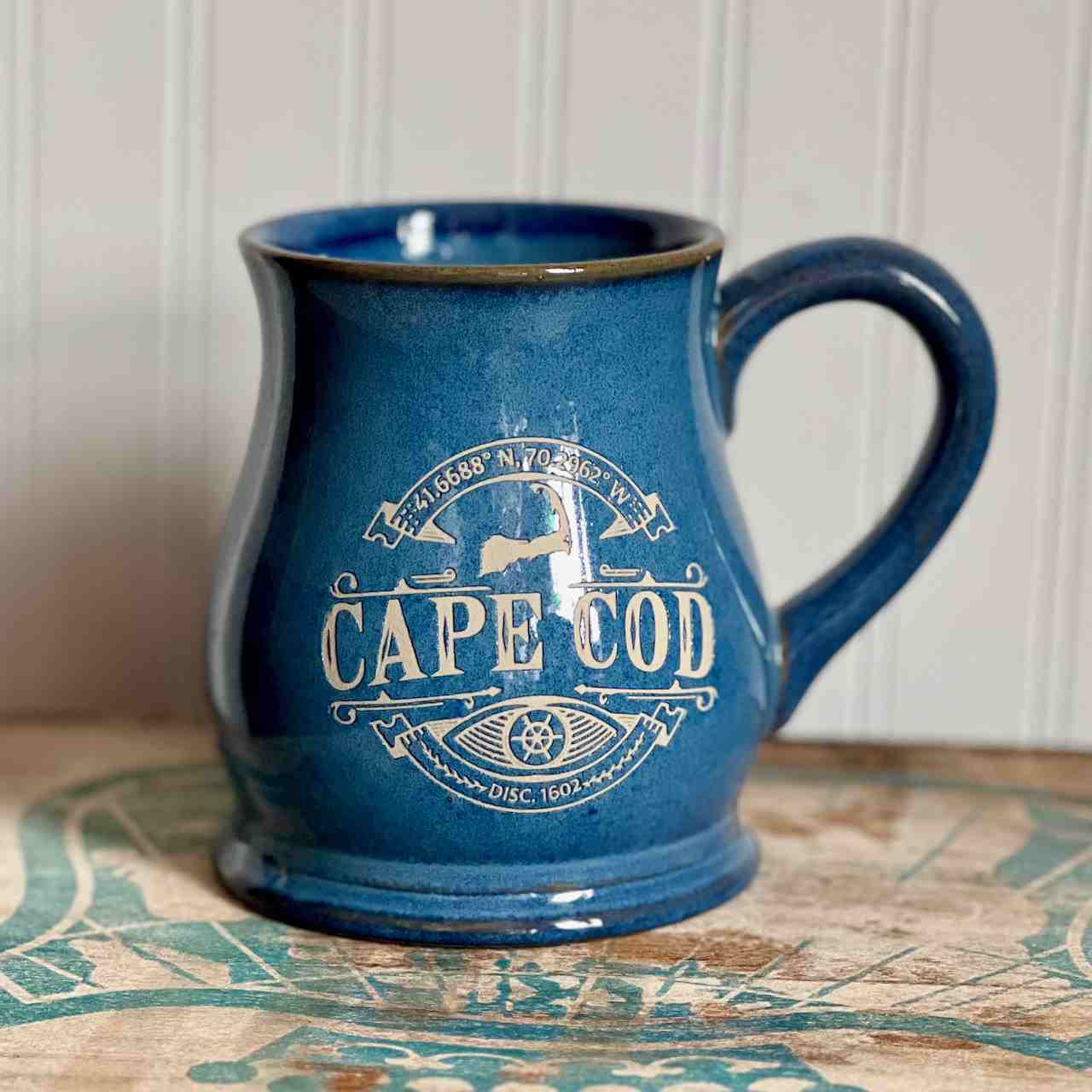 Cape Cod Mug | Etched Coordinates Design