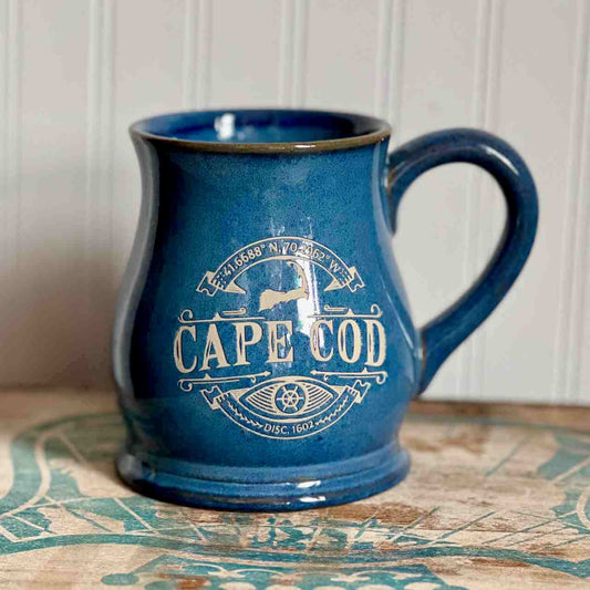 Cape Cod Mug - Etched Coordinates Design