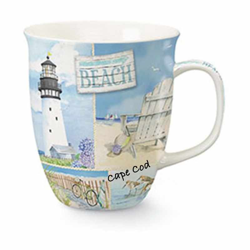 This Cape Shore Cape Cod Mug has the most fitting name: Coastal Collage