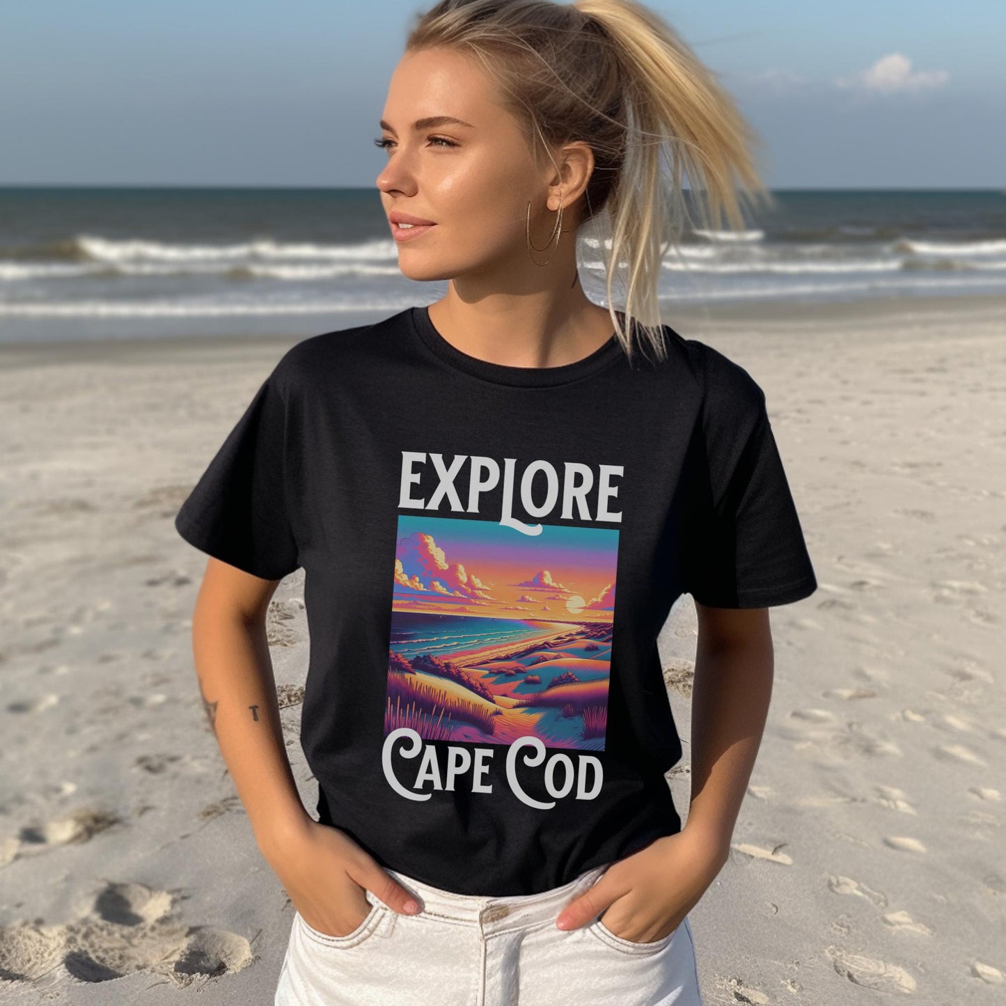Live adventurously as you wear our Explore Cape Cod T-shirt!