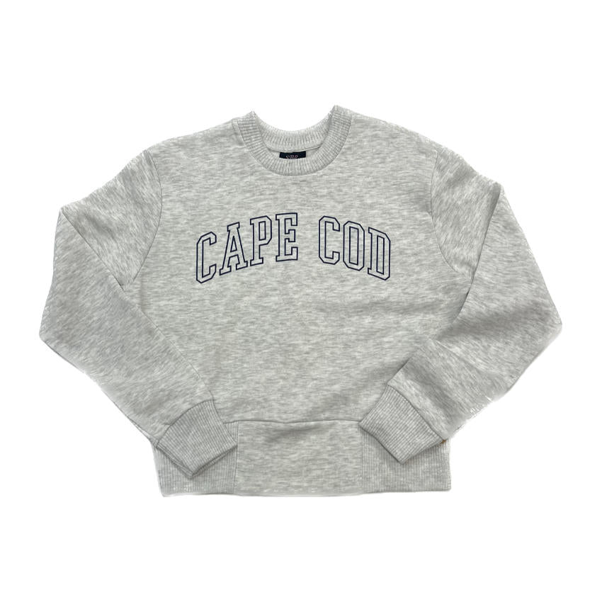 such a chic gray! Love this Cape Cod Crop Crew | LaBelle Cape Cod