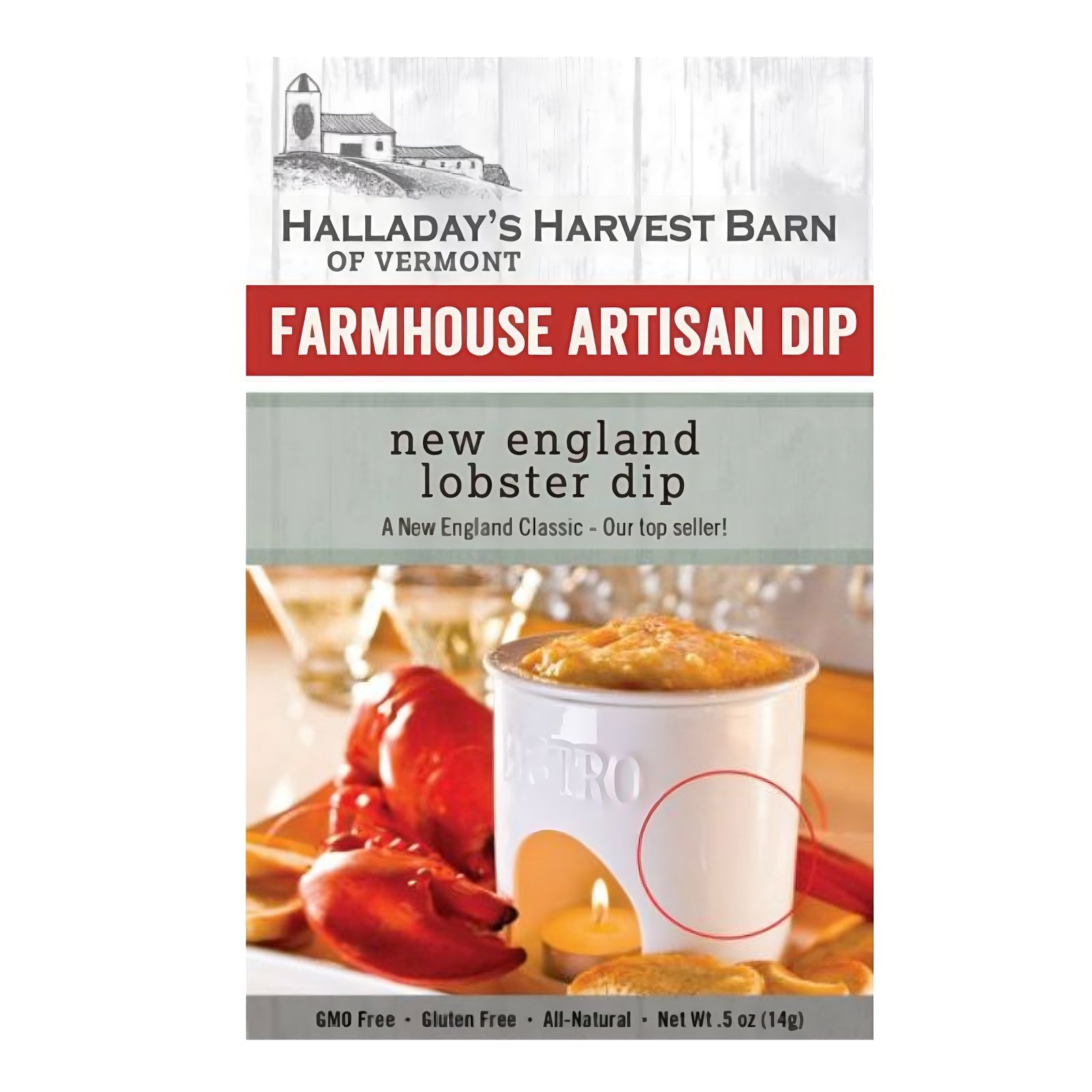 With Halladay's Lobster Dip Mix, your next get together will be a hit.