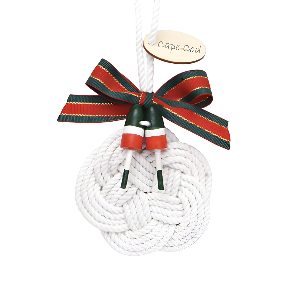 Cape Cod Nautical Wreath Knot Ornament