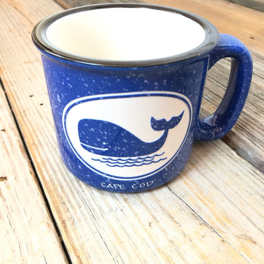 Cape Cod blue Whale Camp Mug
