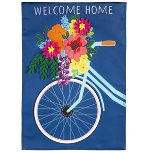 I love this flower basket Bicycle Garden Flag | LaBelle's General Store