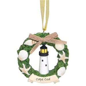 Lighthouse Wreath Ornament | for lighthouse lovers | LaBelle's General Store