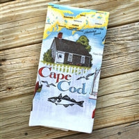 Cape Cod Souvenir Linen Towel | Vintage design | LaBelle's General Store