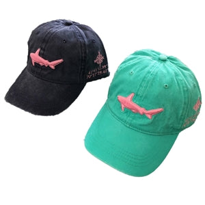 I love the design of this pink Cape Cod Shark Baseball Hat | LaBelle Cape Cod