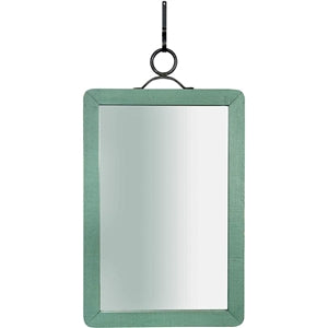 I love this distressed green painted mirror - it's perfect for my hallway!