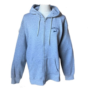 Cape Cod Zippered Hoodie - Gray | Get cozy in this super comfy and cool Cape Cod full zip hood | LaBelle's