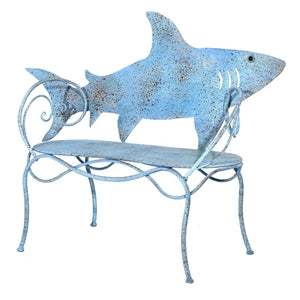 You're gonna need a bigger porch! | Shark Metal Bench | LaBelle Cape Cod