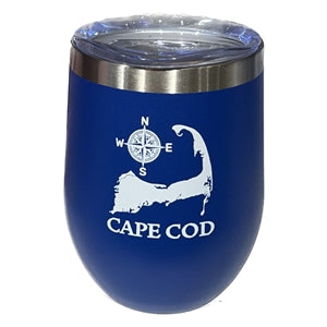 love the classic look of this Cape Cod Stemless Wine Tumbler | LaBelle Cape Cod